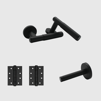 Passage Luma Matte Black Door Handle Package