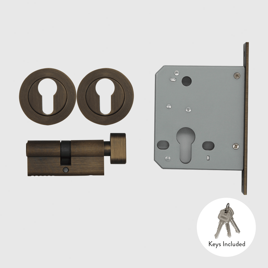 Aged Bronze Mortice Lock - Zephra - Mortice LockML-AB