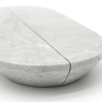 Hermes Grey Marble Cabinet Pull 160mm - Zephra - Cabinet HandleST - CP - 160 - HGM