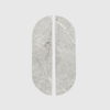 Hermes Grey Marble Cabinet Pull Handle 160mm (Pair)