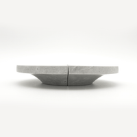 Hermes Grey Marble Circular Cabinet Pull 160mm - Zephra - Cabinet HandleST - CCP - 160 - HGM
