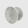 Hermes Grey Marble Circular Front Door Pull Handle 200mm (Pair)
