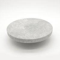 Hermes Grey Marble Circular Entry Pull 200mm - Zephra - Door PullST - CEP - 200 - HGM