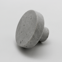 Hermes Grey Marble Round Cabinet Knob - Zephra - Cabinet HandleST-RNDCK-HGM