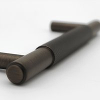 Knurled Aged Bronze Cabinet Handle - 170mm - Zephra - Small Cabinet HandleKN - CP - 165 - AB