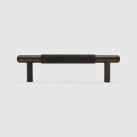 Knurled Aged Bronze Cabinet Handle - 170mm - Zephra - Small Cabinet HandleKN - CP - 165 - AB