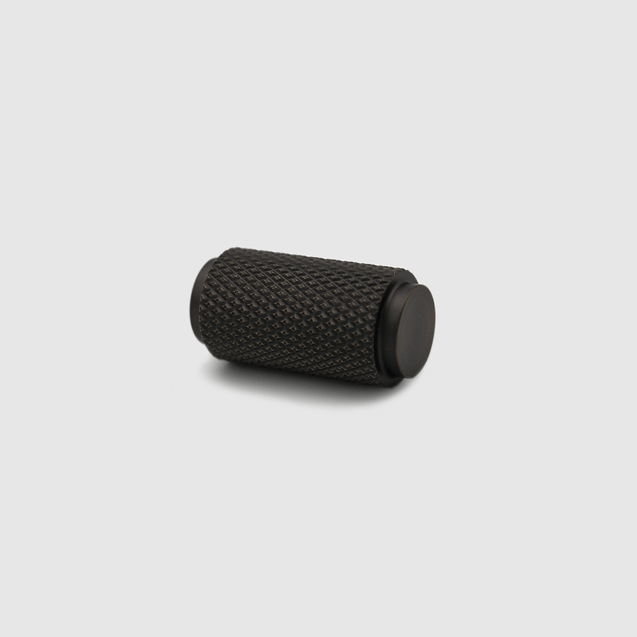 Knurled Aged Bronze Cabinet Knob - Zephra - Cabinet KnobKN - CP - AB