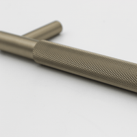 Knurled Brushed Gold Cabinet Handle - 170mm - Zephra - Small Cabinet HandleKN - CP - 165 - BG