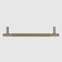 Knurled Brushed Gold Cabinet Handle - 270mm - Zephra - Large Cabinet HandleKN - CP - 270 - BG
