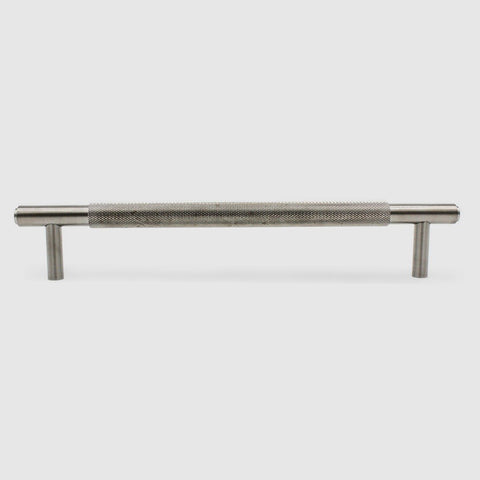 Knurled Brushed Nickel Cabinet Handle - 270mm
