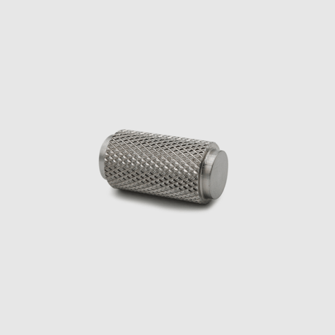 Knurled Brushed Nickel Cabinet Knob