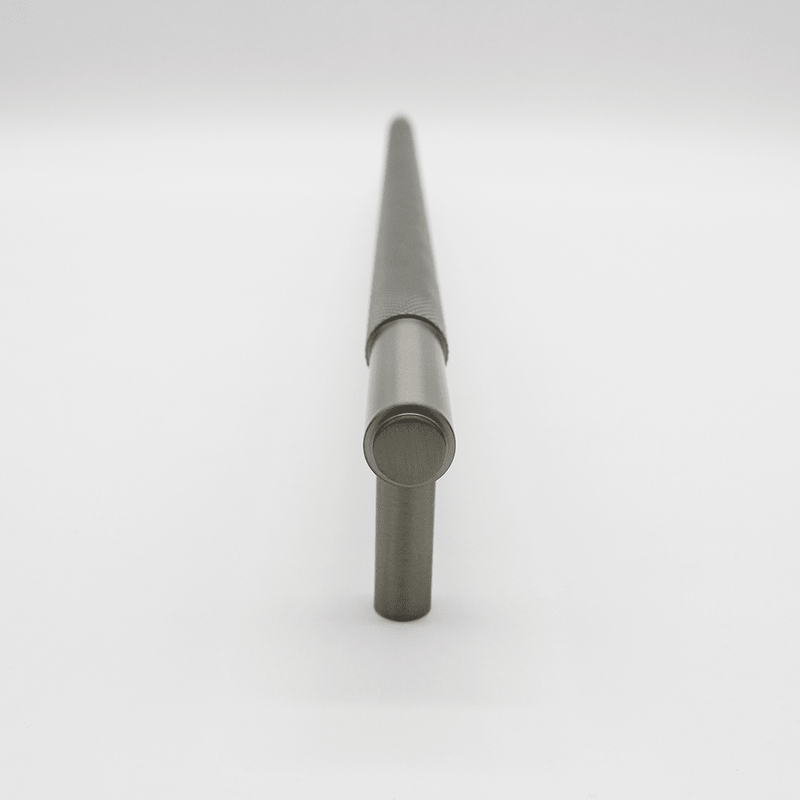 Knurled Brushed Nickel Stainless Steel Cabinet Pull Handle 500mm detail