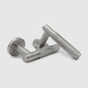 Knurled Brushed Nickel Stainless Steel Door Handle