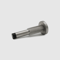 Knurled Brushed Nickel Door Stop - Zephra - Door StopKN - DS - BN