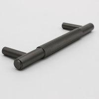 Knurled Gunmetal Cabinet Handle - 170mm - Zephra - Small Cabinet HandleKN - CP - 165 - GM