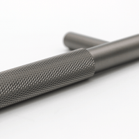Knurled Gunmetal Cabinet Handle - 270mm - Zephra - Large Cabinet HandleKN - CP - 270 - GM