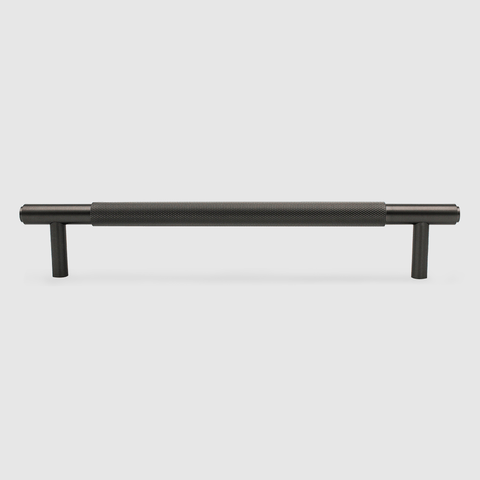Knurled Gunmetal Stainless Steel Cabinet Pull Handle 270mm
