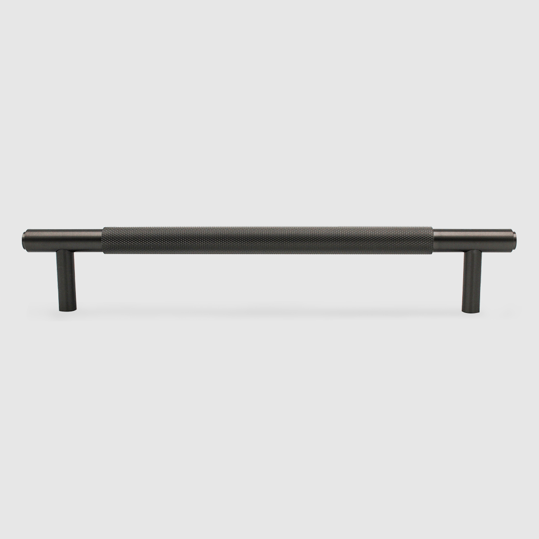 Knurled Gunmetal Cabinet Handle - 270mm - Zephra - Large Cabinet HandleKN - CP - 270 - GM