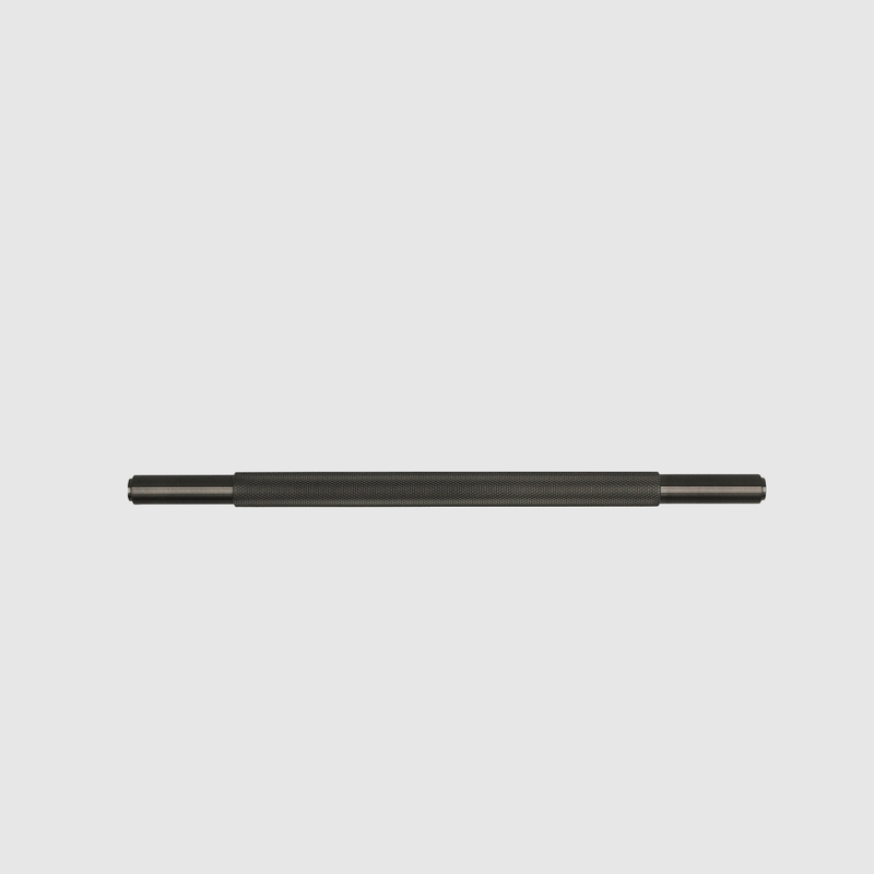 Knurled Gunmetal Stainless Steel Cabinet Pull Handle 270mm detail
