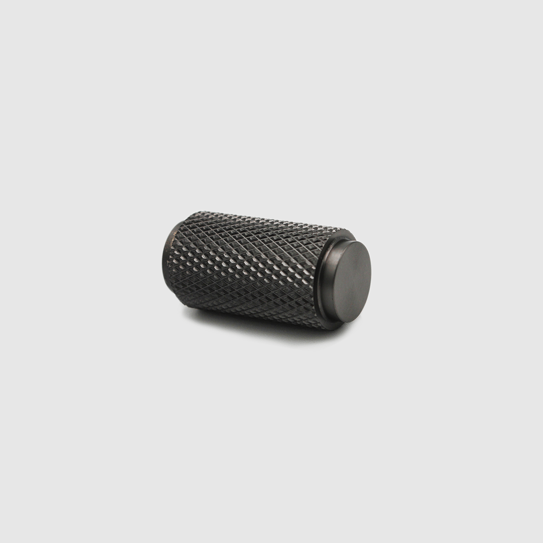 Knurled Gunmetal Cabinet Knob - Zephra - Cabinet KnobKN - CP - GM