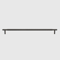 Knurled Gunmetal Cabinet Pull - 500mm - Zephra - Cabinet HandleKN-CP-500-GM