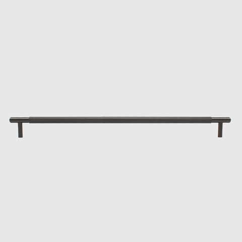 Knurled Gunmetal Stainless Steel Cabinet Pull Handle 500mm