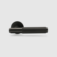 Knurled Gunmetal Door Handle - Zephra - Door HandleKN - DH - GM