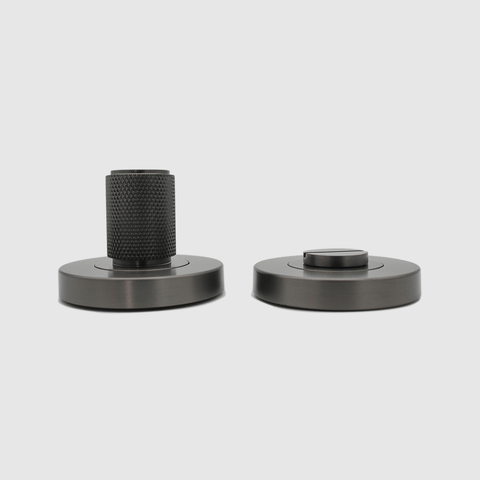 Knurled Gunmetal Privacy Turnsnib Lock