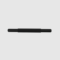 Knurled Matte Black Cabinet Handle - 170mm - Zephra - Small Cabinet HandleKN - CP - 165 - MB