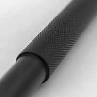 Knurled Matte Black Cabinet Handle - 270mm - Zephra - Large Cabinet HandleKN - CP - 270 - MB