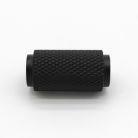 Knurled Matte Black Cabinet Knob - Zephra - Cabinet KnobKN - CP - MB