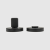 Knurled Matte Black Privacy Turnsnib Lock