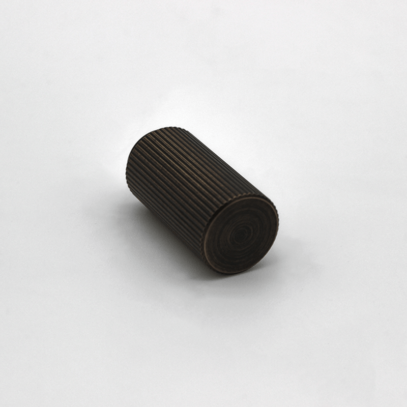 Linear Aged Bronze Stainless Steel Cabinet Knob detail