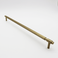Linear Brushed Gold Cabinet Pull - 500mm - Zephra - Cabinet HandleLIN-CP-500-BG