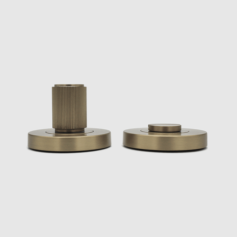 Linear Brushed Gold Privacy Turnsnib Lock