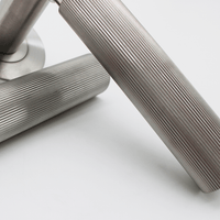 Linear Brushed Nickel Door Handle - Zephra - Door HandleLIN - DH - BN