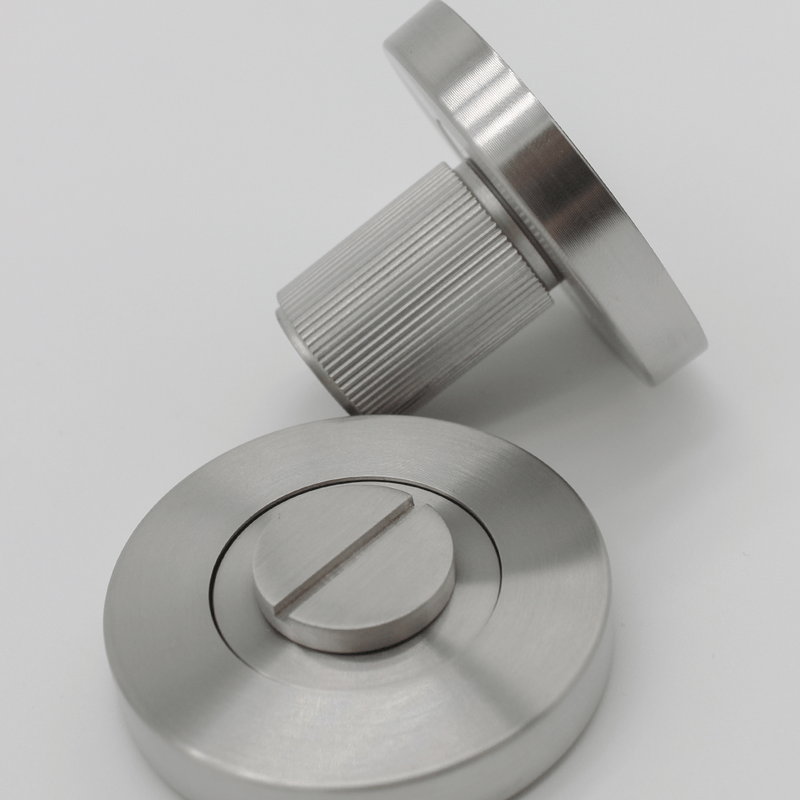 Linear Brushed Nickel Privacy Lock detail