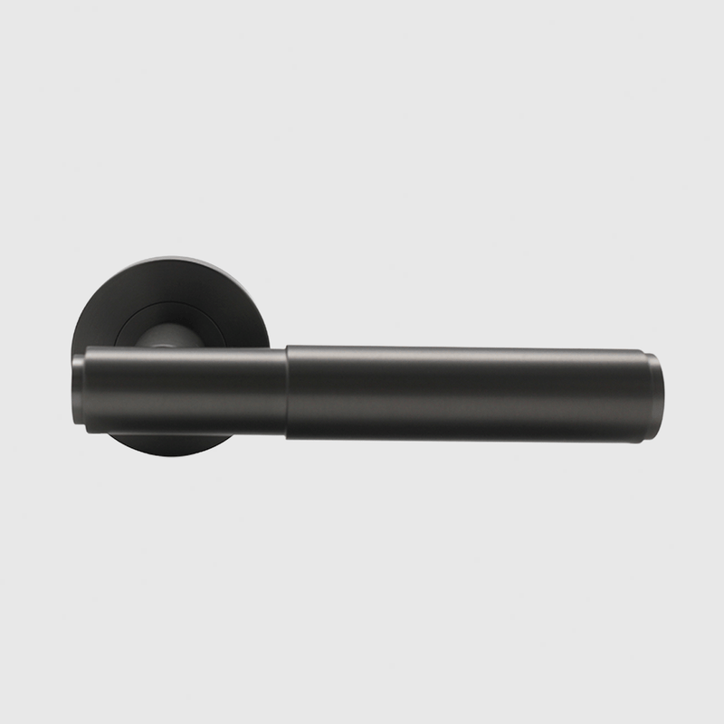 Luma Gunmetal Stainless Steel Door Handle detail