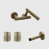 Passage Luma Brushed Gold Door Handle Package