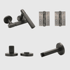 Privacy Linear Gunmetal Door Handle Package