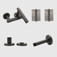 Privacy Linear Gunmetal Door Handle Package - Zephra - PKPRIVACY-LIN-GM