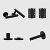 Privacy Luma Matte Black Door Handle Package