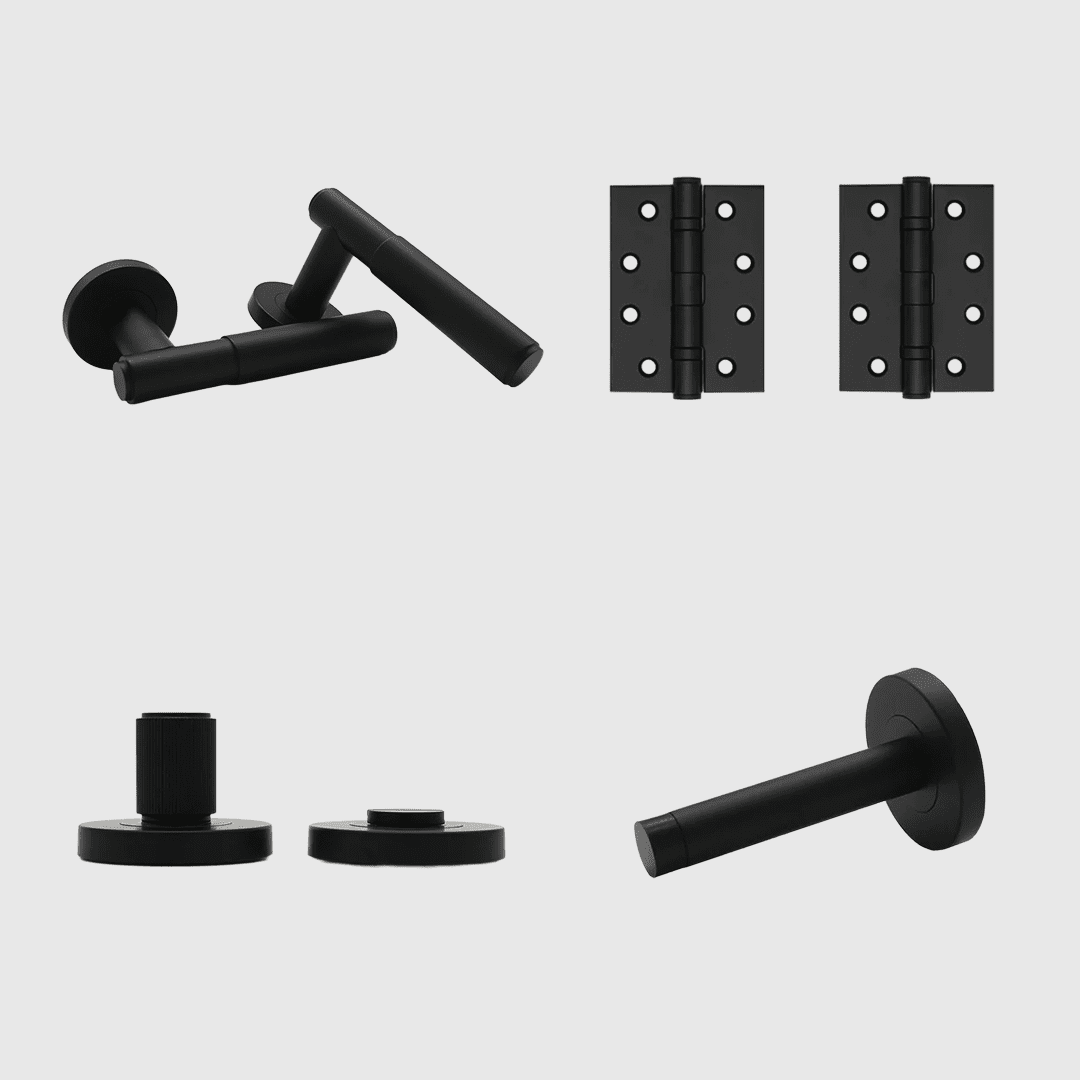 Privacy Luma Matte Black Door Handle Package - Zephra - PKPRIVACY-LUM-MB