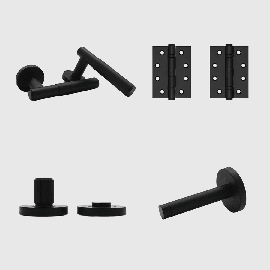 Privacy Luma Matte Black Door Handle Package - Zephra - PKPRIVACY-LUM-MB