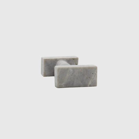 Hermes Grey Marble Rectangular Shower Screen Knob