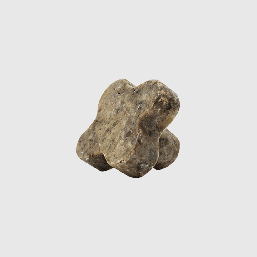 Silver Travertine Clover Cabinet Knob - Zephra - Cabinet HandleST-CLCK-STV