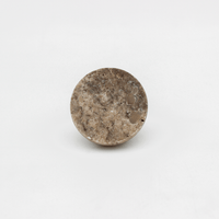 Silver Travertine Round Cabinet Knob - Zephra - Cabinet HandleST-RNDCK-STV