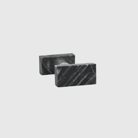 Silver Wave Marble Rectangular Shower Screen Knob