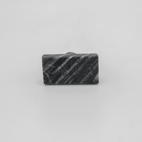 Silver Wave Marble Rectangular Cabinet Knob - Zephra - Cabinet HandleST-RCK-SWM