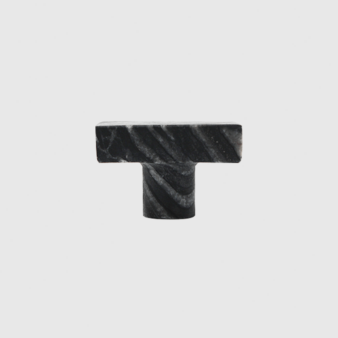 Silver Wave Marble Rectangular Cabinet Knob - Zephra - Cabinet HandleST-RCK-SWM